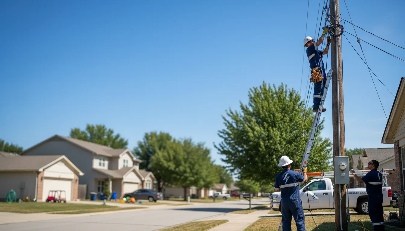 Residential electrician providing installation services in Latham, MO